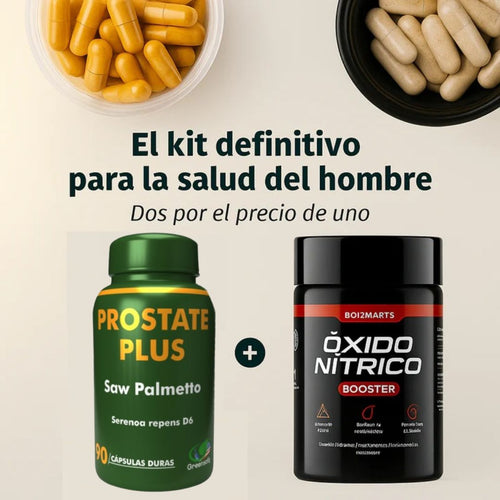 COMBO OXIDO NITRICO + PROSTATA PLUS/ DOBLE PODER PARA HOMBRES