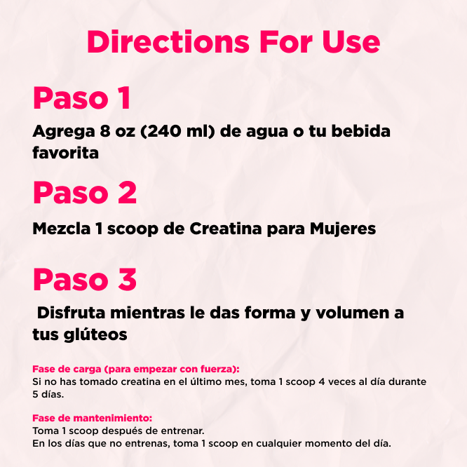 Creatina para Mujeres – Fórmula Especial para Aumentar Glúteos