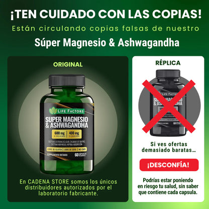 🏆 37 beneficios en 1 sola cápsula: Super Magnesio + Ashwagandha